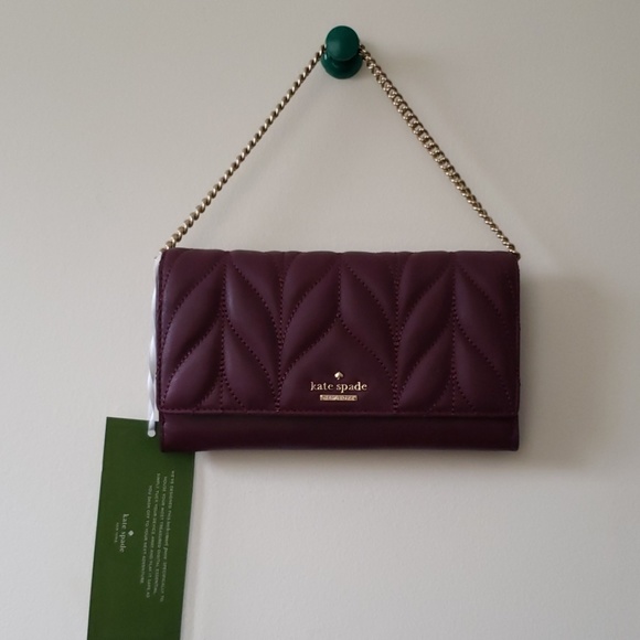 Kate Spade ♠️ Gold Chain Wallet - Picture 1 of 8